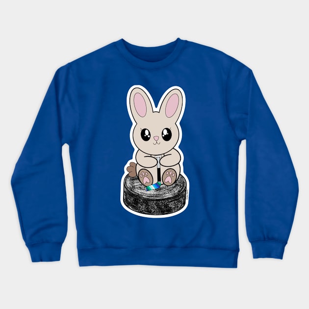 Puck Bunny (Gay) Crewneck Sweatshirt by jberoldart